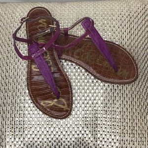 Sam Edelman Purple Gigi Leather Sandal